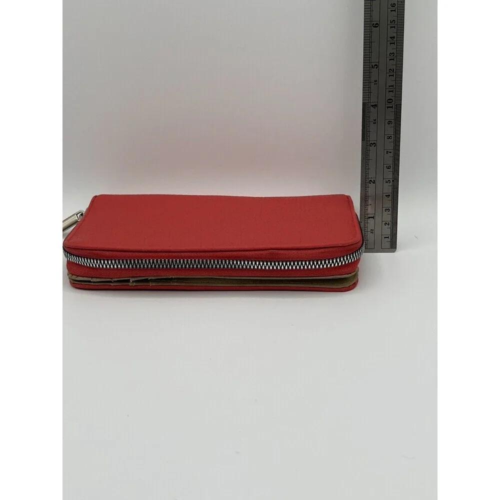 “Rosetti Red Zip Around Wallet Women’s Faux Leather Clutch Organizer”